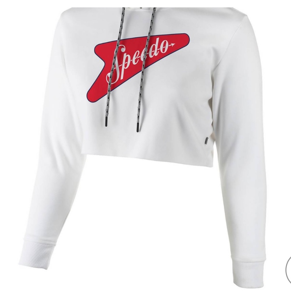 Brand new never worn vintage speedo emblem crop top sweatshirt w tags attached